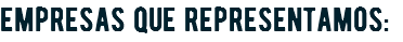 empresas que representamos: